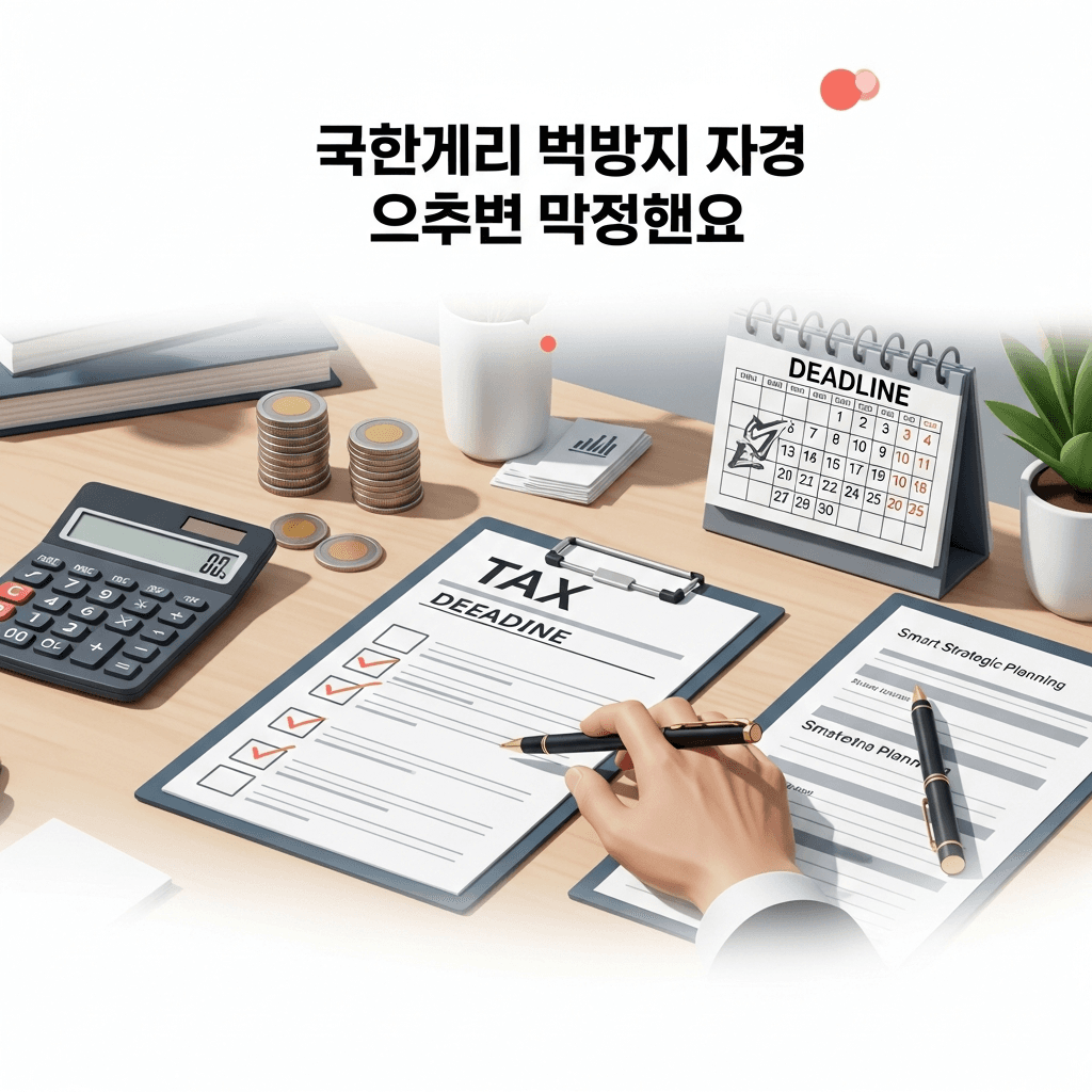 종소세 신고 막판 절세 전략 대표 일러스트