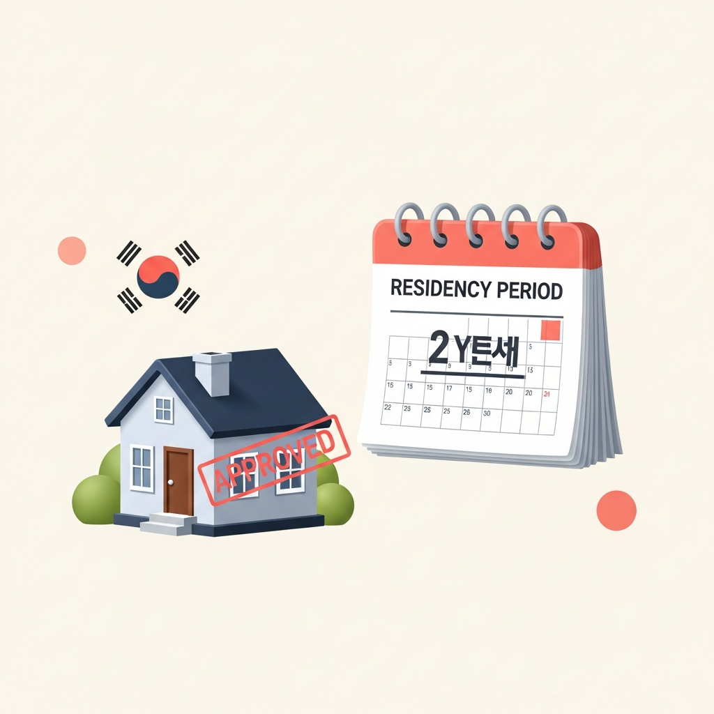 1주택 비과세 요건 - 2년 거주 기준